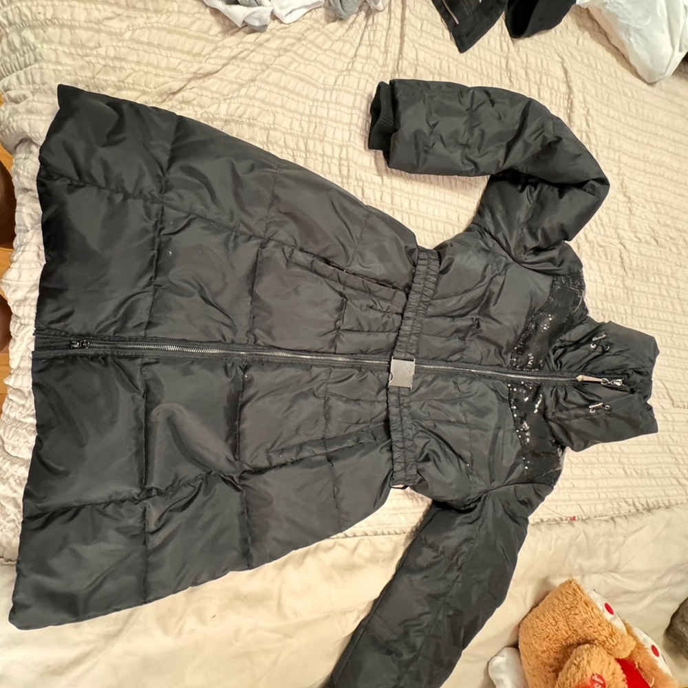 Women's Black Puffer Coat Dan Edelman